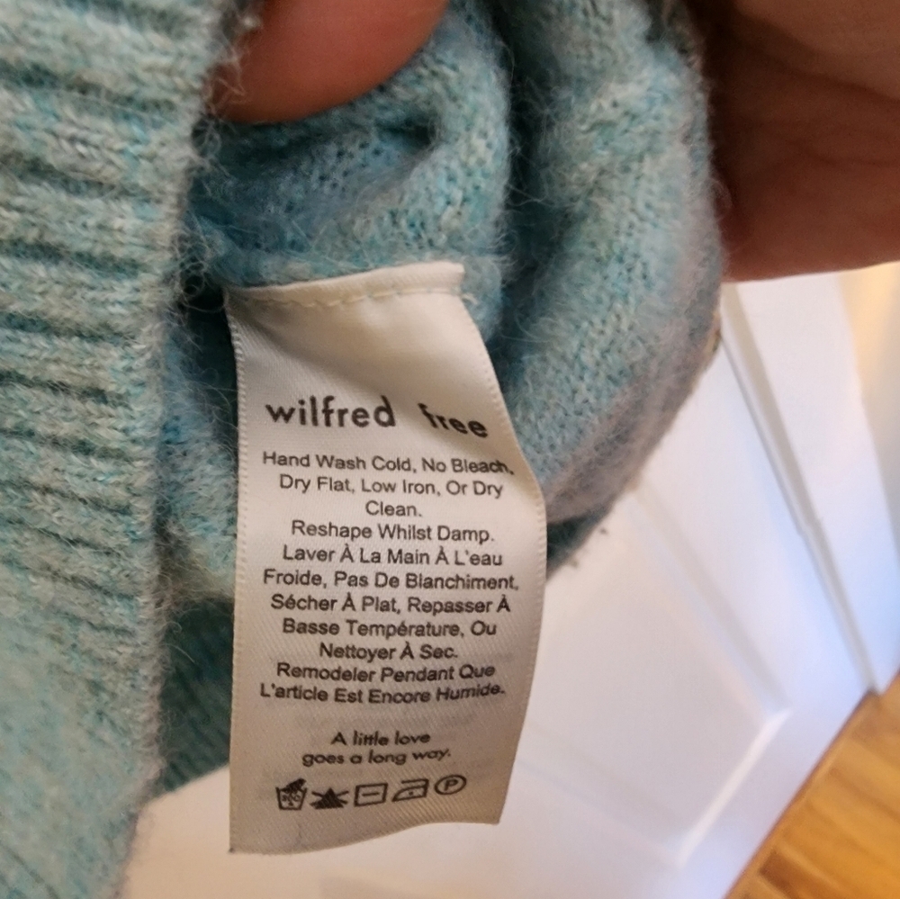 Wilfred Free Cipriana alpaca wool crewneck striped sweater size 3 cozy oversized - Picture 5 of 10